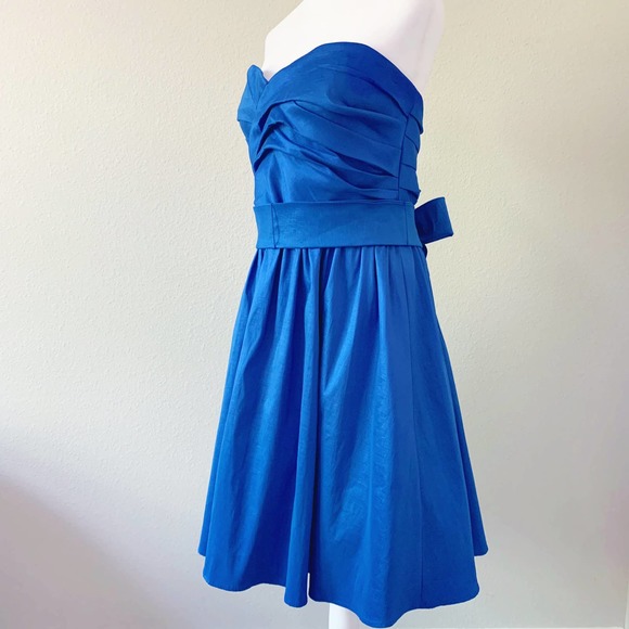 Calvin Klein | Blue Strapless Sweatheart Dress Size 12 - Picture 2 of 10